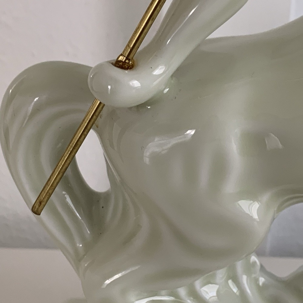 Vintage REMY MARTIN Centaur Limoges Cognac Empty Bottle Ceramic Gold Ivory - Picture 9 of 16